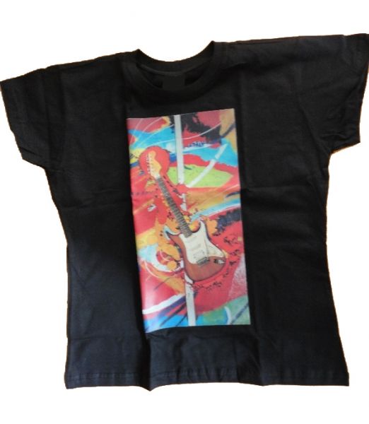 Baby look Abstrato Guitarra